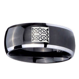 8mm-Celtic-Design-Dome-Glossy-Black-2-Tone-Tungsten-Mens-Engagement-Band