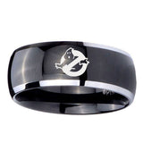 10mm-Ghostbusters-Dome-Glossy-Black-2-Tone-Tungsten-Mens-Ring-Personalized