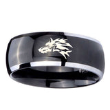 10mm-Wolf-Dome-Glossy-Black-2-Tone-Tungsten-Carbide-Rings-for-Men