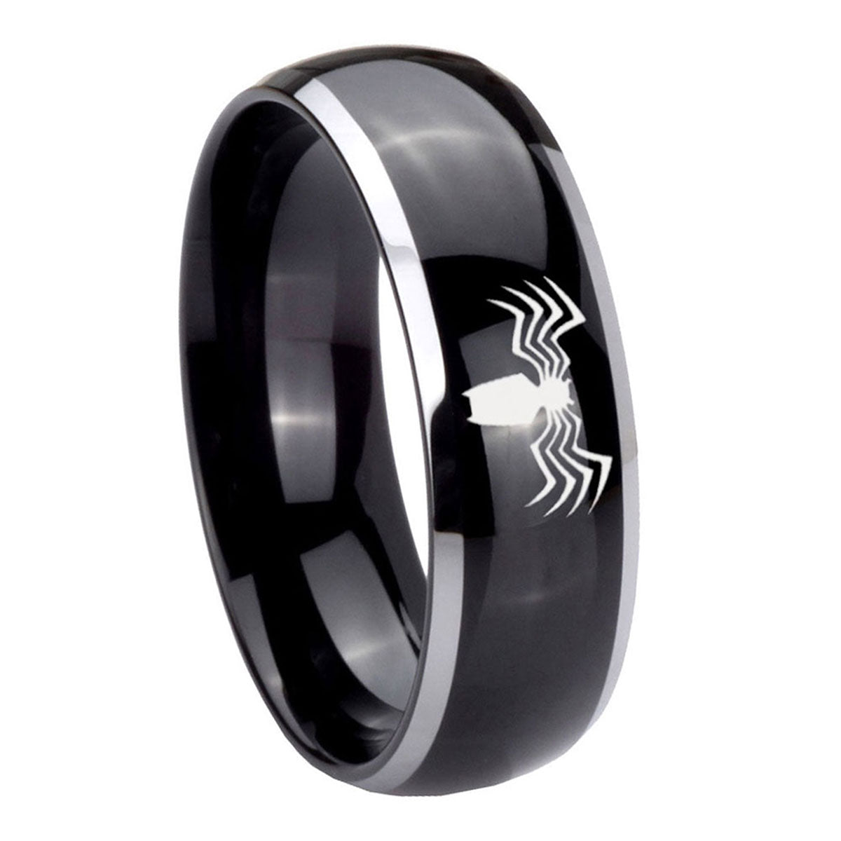 4 Maltese Cross Tungsten Carbide His Hers Set Rings