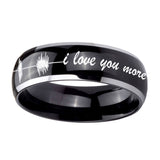 8mm-Sound-Wave-I-love-you-more-Dome-Glossy-Black-2-Tone-Tungsten-Men's-Band-Ring