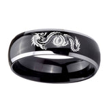8mm-Dragon-Dome-Glossy-Black-2-Tone-Tungsten-Carbide-Wedding-Band-Mens