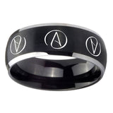 8mm-Atheist-Design-Dome-Brushed-Black-2-Tone-Tungsten-Bands-Ring