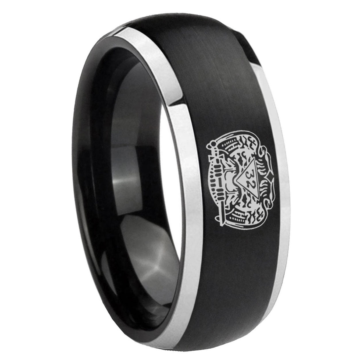 Marine Army Sergeant Tungsten Carbide His Hers Set Rings