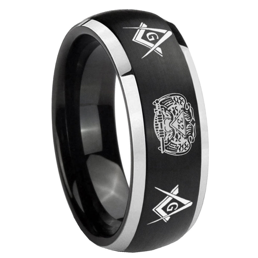 Celtic Triangle Fleur Delis Tungsten Carbide Couples Ring Set