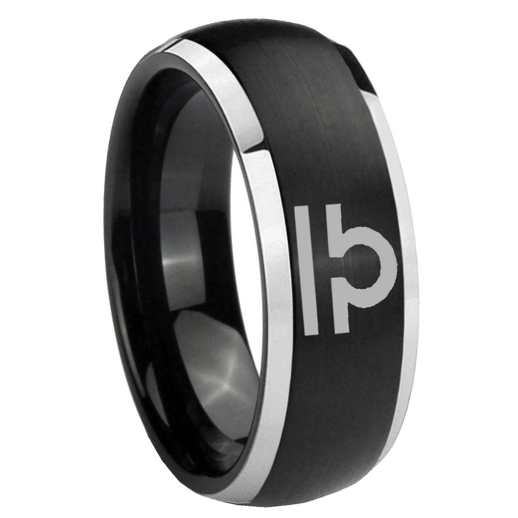 Virgo Zodiac Tungsten Carbide Bridal Set Rings