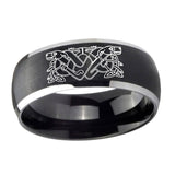 8mm-Celtic-Dog-Dome-Brushed-Black-2-Tone-Tungsten-Personalized-Ring