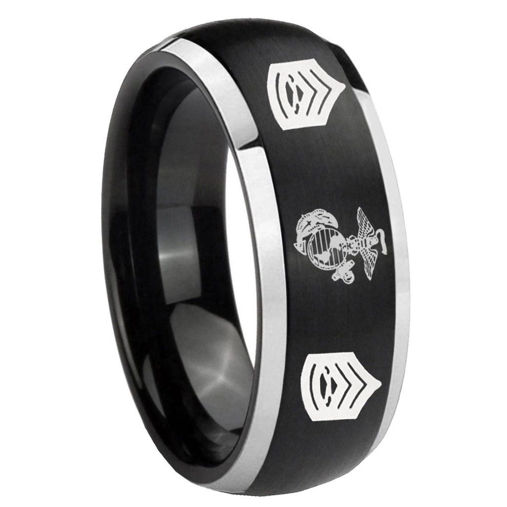 Sagittarius Zodiac Tungsten Carbide Wedding Band Set