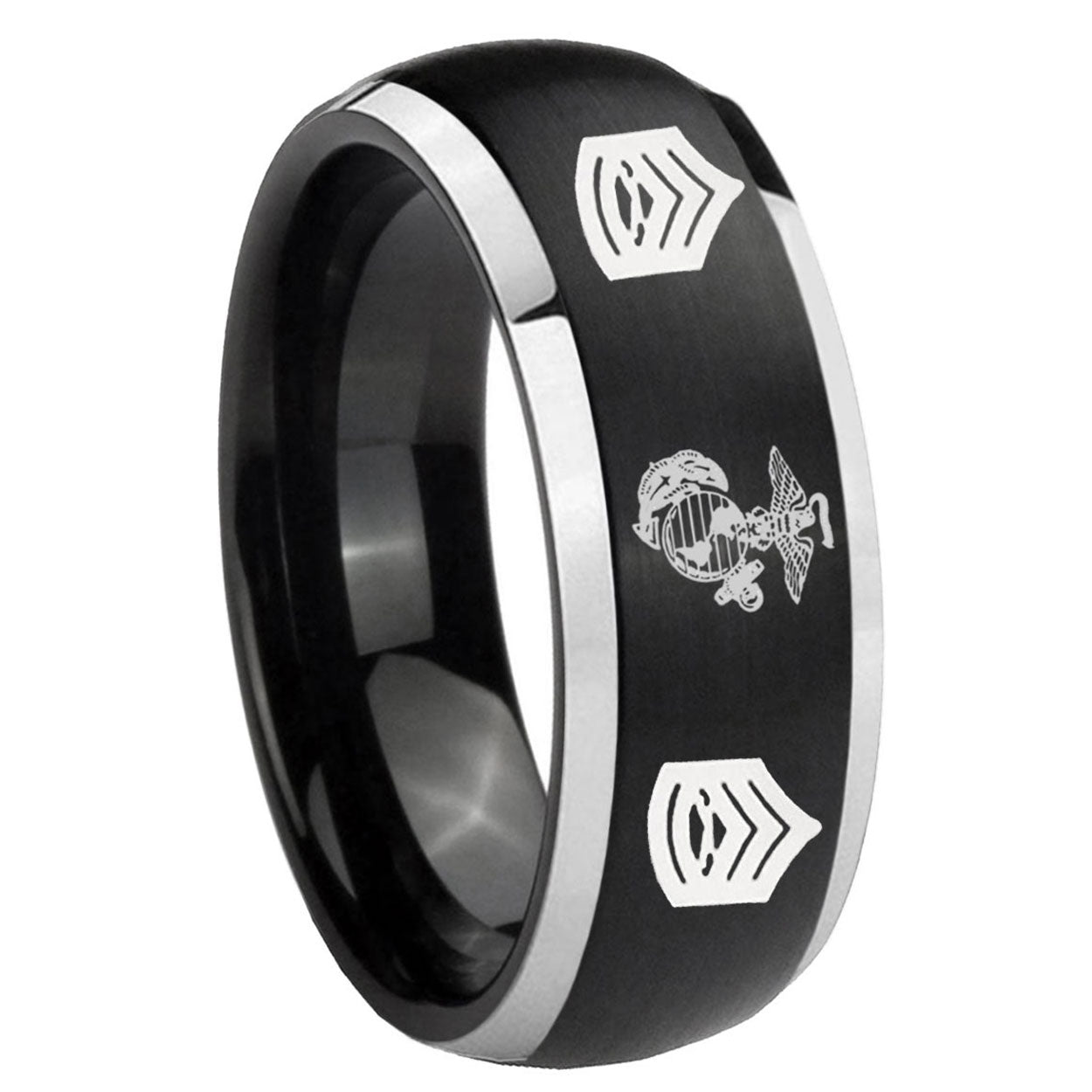 Sagittarius Zodiac Tungsten Carbide Wedding Band Set