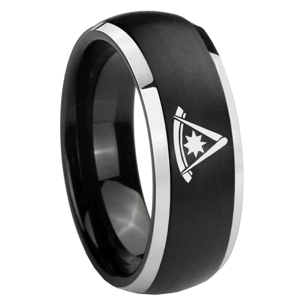 Gemini Zodiac Tungsten Carbide Mens Ring Set