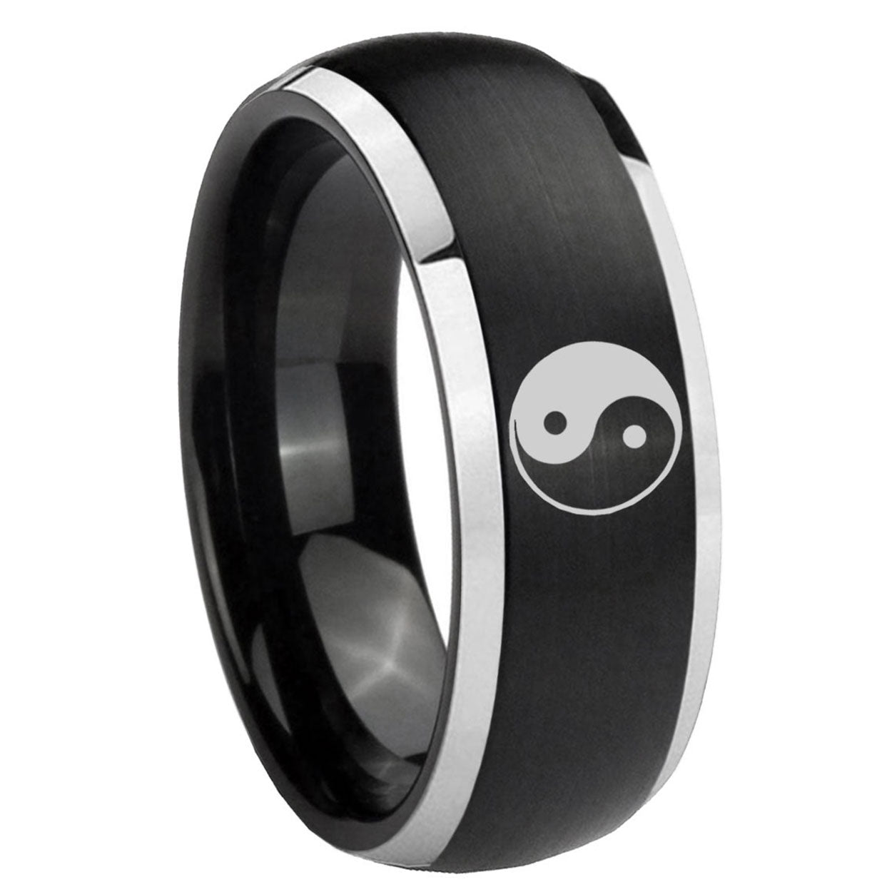 Capricorn Zodiac Tungsten Carbide Bridal Band Set