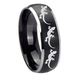 8mm-Multiple-Lizard-Dome-Brushed-Black-2-Tone-Tungsten-Carbide-Anniversary-Ring