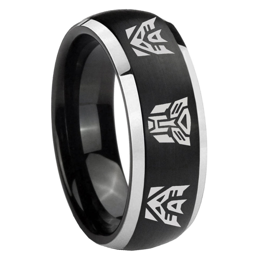 Multiple Heart Tungsten Carbide Mens Set Rings