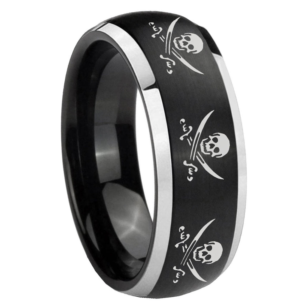Multiple Anchor Tungsten Carbide Bridal Set Ring