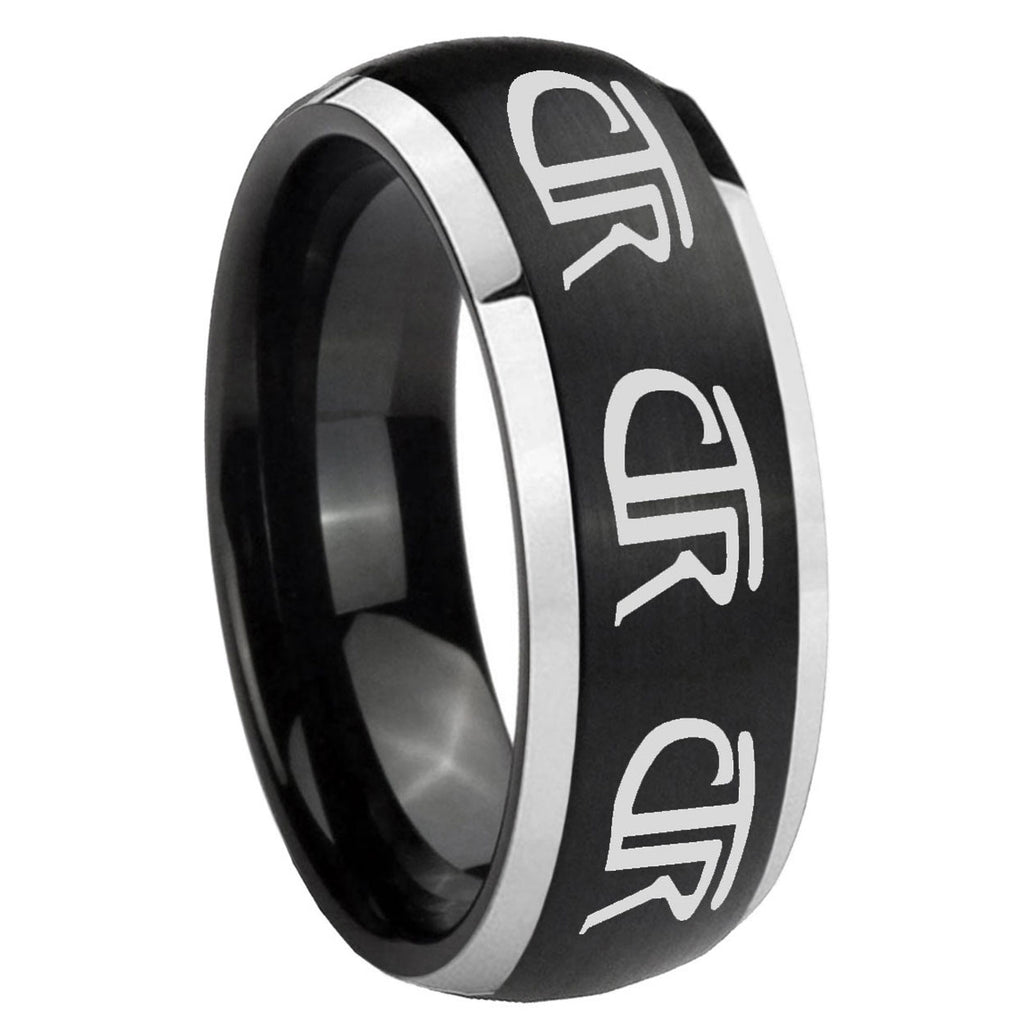 Anchor Tungsten Carbide Matching Ring Set