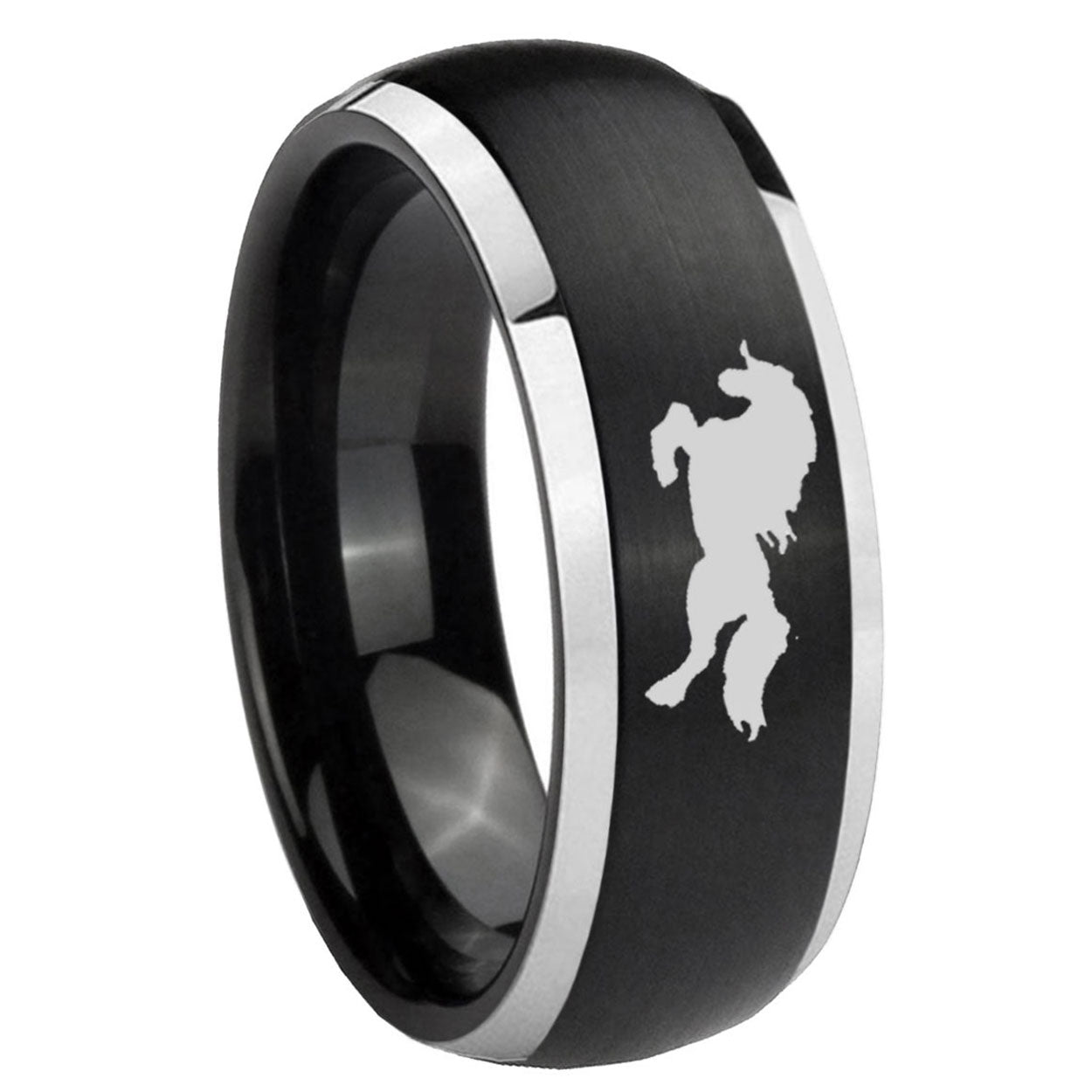 Masonic 32 Duo Line Freemason Tungsten Carbide Wedding Ring Sets