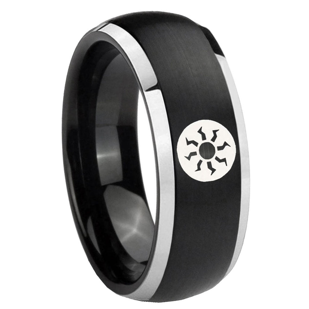 Tetragrammaton Spiritual Tungsten Carbide Couple Rings