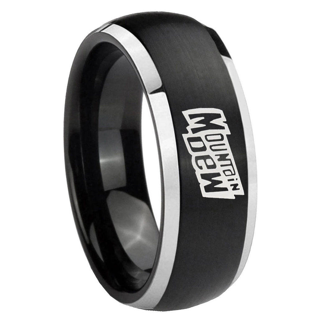 Multiple Fleur Delis Tungsten Carbide Matching Ring Set