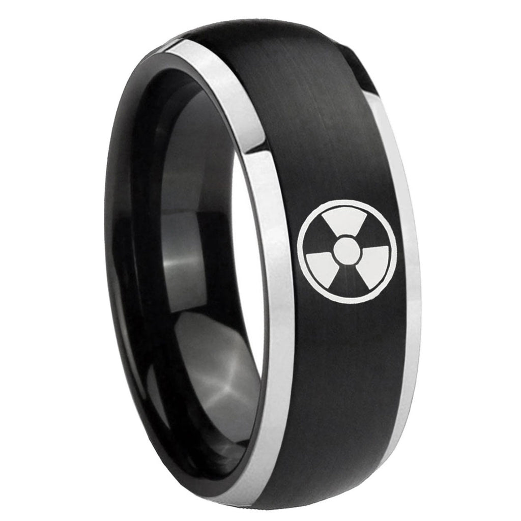 Multiple Fleur-De-Lis Tungsten Carbide His Hers Set Rings