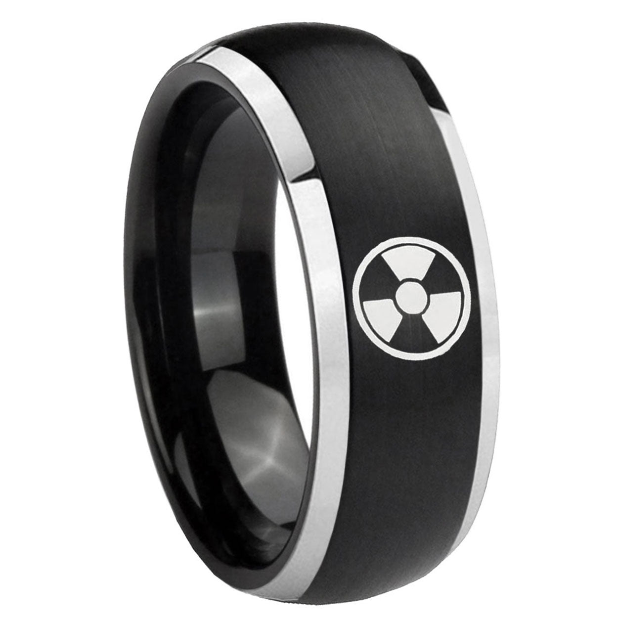 Multiple Fleur-De-Lis Tungsten Carbide His Hers Set Rings