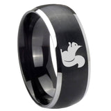 8mm-Squirrel-Dome-Brushed-Black-2-Tone-Tungsten-Personalized-Ring