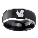8mm-Squirrel-Dome-Brushed-Black-2-Tone-Tungsten-Personalized-Ring