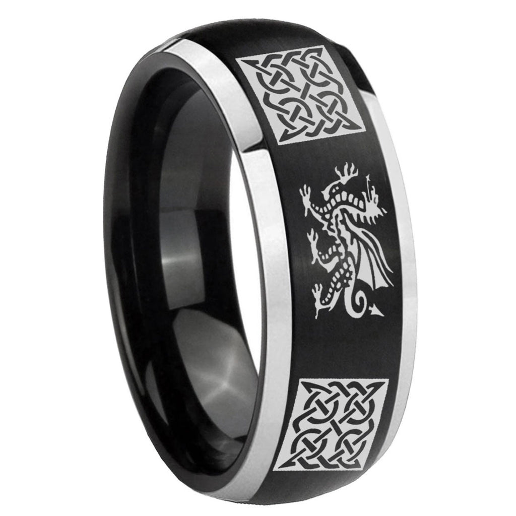 Kanji Love Tungsten Carbide Matching Ring Set