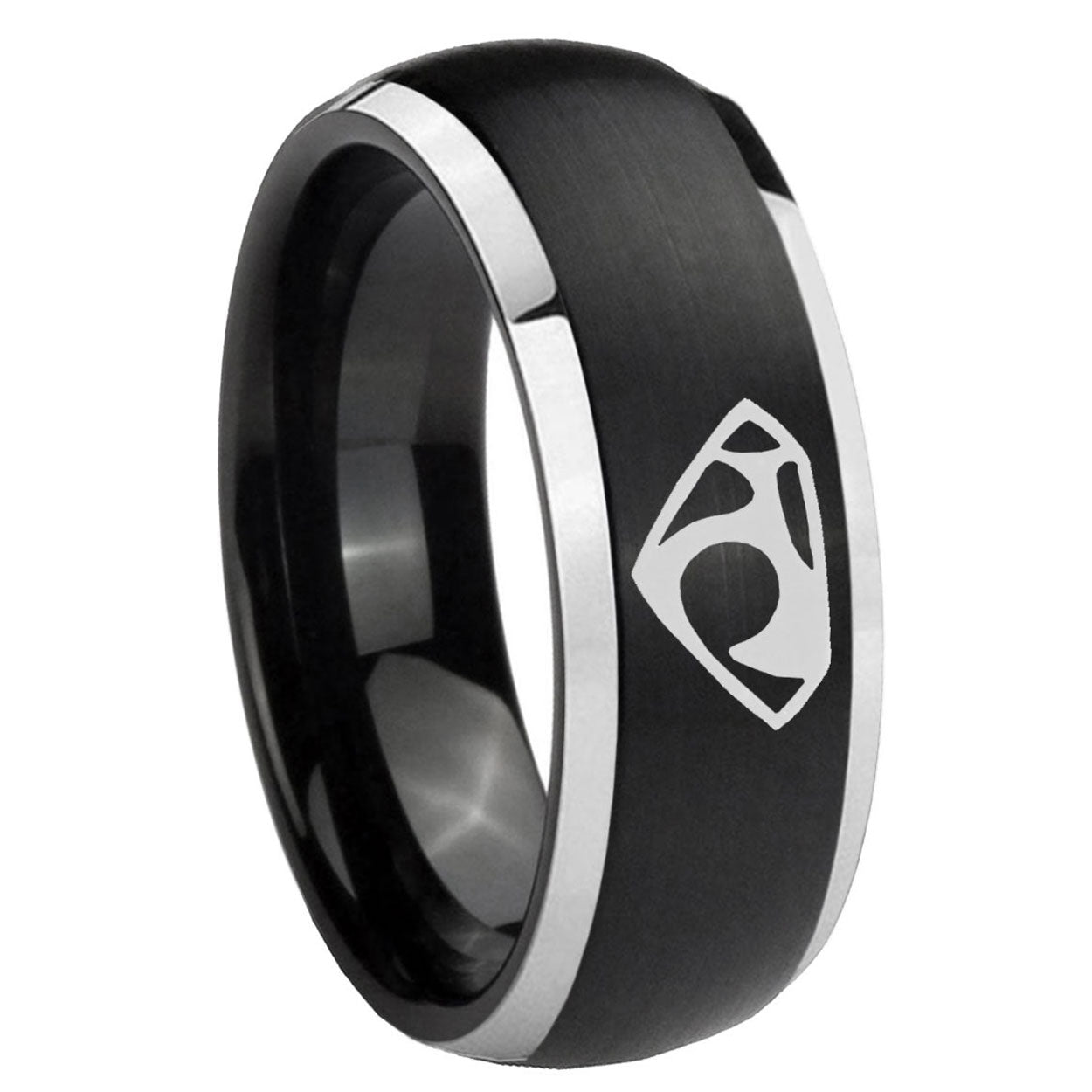 4 Maltese Cross Tungsten Carbide Bridal Set Rings