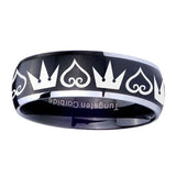 8mm-Hearts-and-Crowns-Dome-Brushed-Black-2-Tone-Tungsten-Wedding-Bands-Ring
