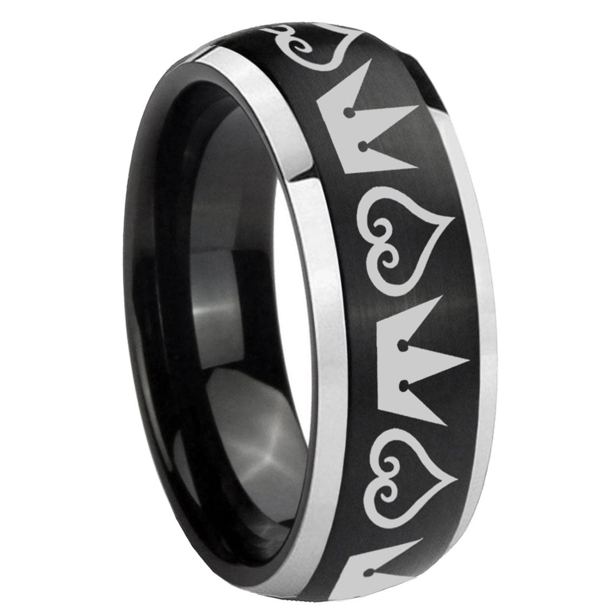 Celtic knot Tungsten Carbide Bridal Set Rings