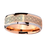 8mm-Celtic-Knot-Dome-Rose-Gold-Tungsten-Carbide-Men's-Engagement-Ring