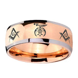 8mm-Masonic-Shriners-Dome-Rose-Gold-Tungsten-Carbide-Mens-Ring