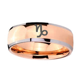 8mm-Capricorn-Zodiac-Dome-Rose-Gold-Tungsten-Carbide-Wedding-Engagement-Ring