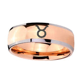 8mm-Taurus-Horoscope-Dome-Rose-Gold-Tungsten-Carbide-Engraved-Ring