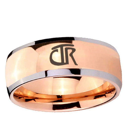 5mm CTR Dome Rose Gold Tungsten Men's Engagement Band