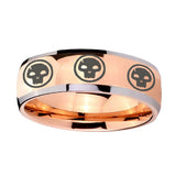 8mm-Multiple-Skull-Dome-Rose-Gold-Tungsten-Carbide-Wedding-Band-Mens