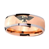 8mm-Aquila-Dome-Rose-Gold-Tungsten-Carbide-Men's-Promise-Rings