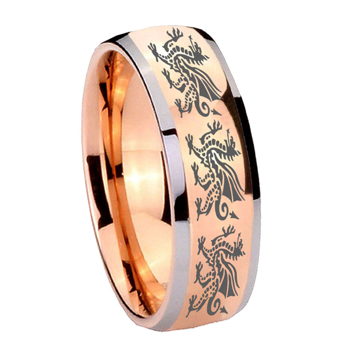 Multiple Christian Cross Tungsten Carbide Mens Set Rings