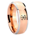 8mm Stigma Sangrando Berserk Inspired Dome Rose Gold Tungsten Carbide Ring