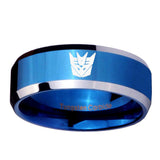 10mm-Decepticon-Transformers-Beveled-Blue-2-Tone-Tungsten-Mens-Anniversary-Ring