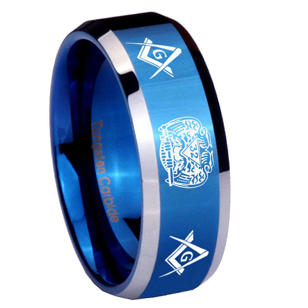 Celtic Triangle Fleur Delis Tungsten Carbide Wedding Ring Sets