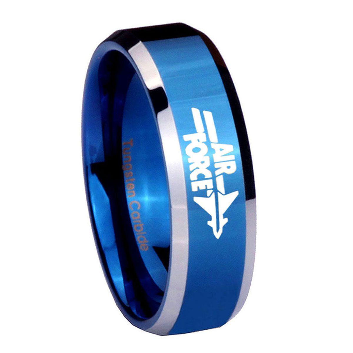 Aquarius Horoscope Tungsten Carbide Couple Wedding Rings