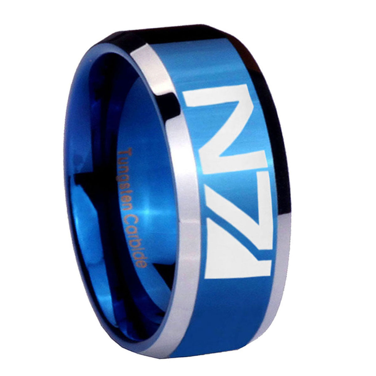 Masonic 32 Design Tungsten Carbide Engagement Ring Set