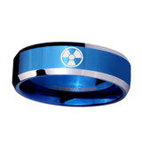10mm-Radiation-Beveled-Edges-Blue-2-Tone-Tungsten-Carbide-Men's-Engagement-Ring