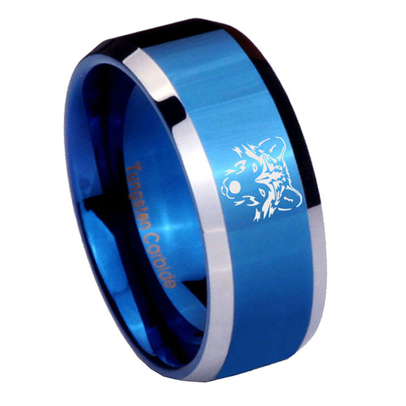8mm-Wolf-Beveled-Edges-Blue-2-Tone-Tungsten-Anniversary-Ring