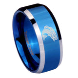 10mm-Fishing-Beveled-Edges-Blue-2-Tone-Tungsten-Men's-Engagement-Ring