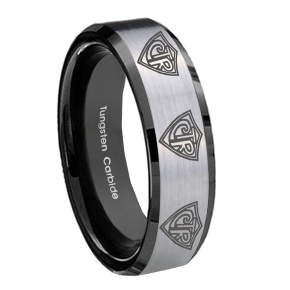 8mm-Multiple-CTR-Beveled-Edges-Brush-Black-2-Tone-Tungsten-Anniversary-Ring