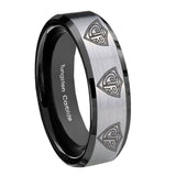 8mm-Multiple-CTR-Beveled-Edges-Brush-Black-2-Tone-Tungsten-Anniversary-Ring
