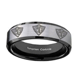 8mm-Multiple-CTR-Beveled-Edges-Brush-Black-2-Tone-Tungsten-Anniversary-Ring