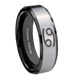 10mm-Cancer-Horoscope-Beveled-Brushed-Silver-Black-Tungsten-Personalized-Ring